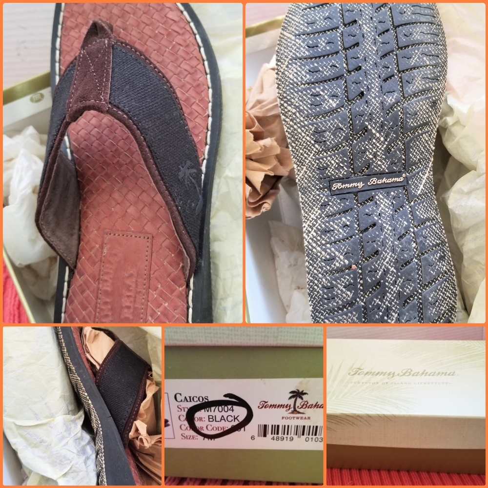 NIB TOMMY BAHAMA FLIP FLOPS